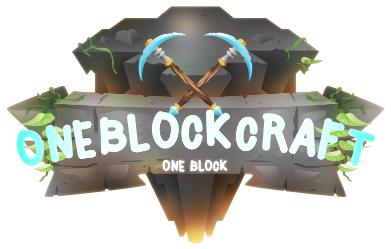 โลโก้เซิร์ฟเวอร์มายคราฟ Island Skyblock oneblockcraft